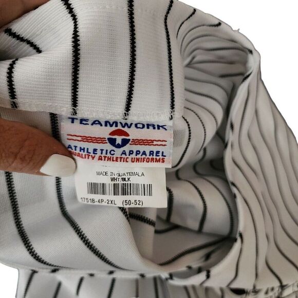 Baseball Jersey Skull Mens Size 2XL White Black D106 Mafia Cigar - Picture 4 of 5